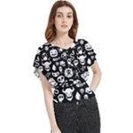 Monsters Butterfly Chiffon Blouse