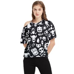 One Shoulder Cut Out T-Shirt 