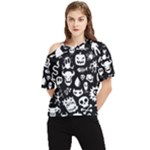 Monsters One Shoulder Cut Out Tee