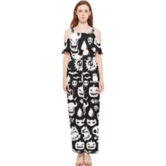 Draped Sleeveless Chiffon Jumpsuit 