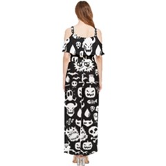 Draped Sleeveless Chiffon Jumpsuit 