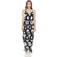 Sleeveless Tie Ankle Chiffon Jumpsuit 