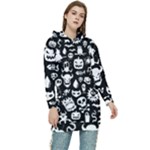 Monsters Women s Long Oversized Pullover Hoodie