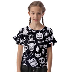 Kids  Cut Out Flutter Sleeves 