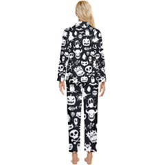 Womens  Long Sleeve Velvet Pocket Pajamas Set 