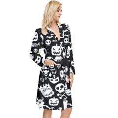 Long Sleeve Velvet Robe 
