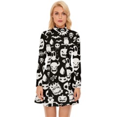 Long Sleeve Velour Longline Dress 