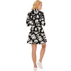 Long Sleeve Velour Longline Dress 