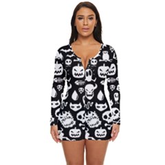 Long Sleeve Boyleg Swimsuit 
