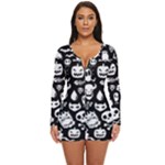 Monsters Long Sleeve Boyleg Swimsuit