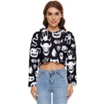Monsters Women s Lightweight Cropped Hoodie