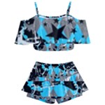 Blue Scene Kid Kids  Off Shoulder Skirt Bikini