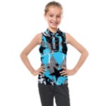 Blue Scene Kid Kids  Sleeveless Polo Tee