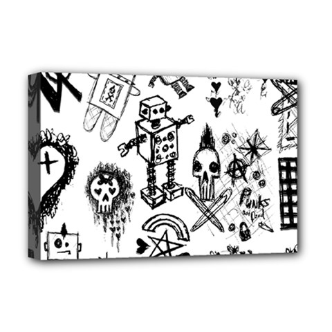 Scene Kid Sketches Deluxe Canvas 18  x 12  (Stretched) from ArtsNow.com