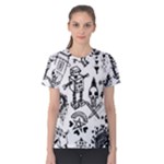 Scene Kid Sketches Women s Cotton Tee