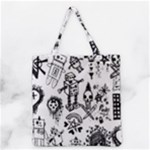 Scene Kid Sketches Grocery Tote Bag