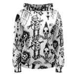 Scene Kid Sketches Women s Pullover Hoodie