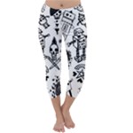 Scene Kid Sketches Capri Winter Leggings 