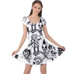 Scene Kid Sketches Cap Sleeve Dress