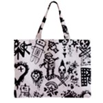 Scene Kid Sketches Zipper Mini Tote Bag