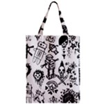 Scene Kid Sketches Zipper Classic Tote Bag