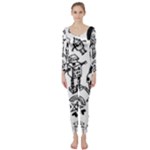 Scene Kid Sketches Long Sleeve Catsuit