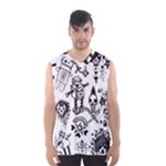 Scene Kid Sketches Men s Basketball Tank Top