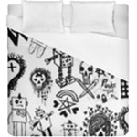 Scene Kid Sketches Duvet Cover (King Size)