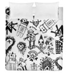 Scene Kid Sketches Duvet Cover Double Side (Queen Size)