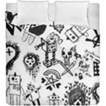 Scene Kid Sketches Duvet Cover Double Side (King Size)
