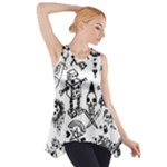 Scene Kid Sketches Side Drop Tank Tunic