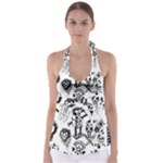 Scene Kid Sketches Babydoll Tankini Top