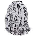 Scene Kid Sketches Rounded Multi Pocket Backpack