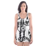 Scene Kid Sketches Skater Dress Swimsuit