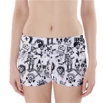 Scene Kid Sketches Boyleg Bikini Wrap Bottoms