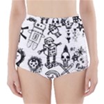 Scene Kid Sketches High-Waisted Bikini Bottoms