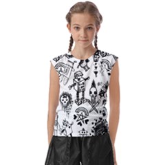 Kids  Raglan Cap Sleeve T-Shirt 