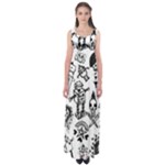 Scene Kid Sketches Empire Waist Maxi Dress