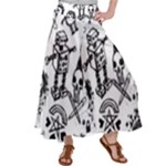Scene Kid Sketches Satin Palazzo Pants