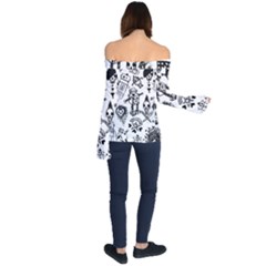 Off Shoulder Long Sleeve Top 