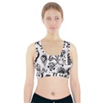 Scene Kid Sketches Sports Bra With Pocket