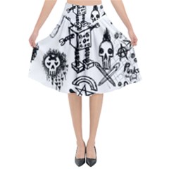 Flared Midi Skirt 