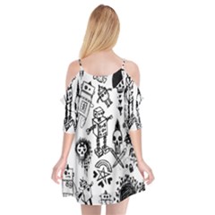 Cutout Spaghetti Strap Chiffon Dress 