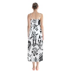 Button Up Chiffon Maxi Dress 
