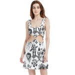Scene Kid Sketches Velvet Cutout Dress