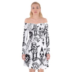 Off Shoulder Skater Dress 