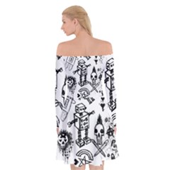 Off Shoulder Skater Dress 