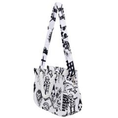 Rope Handles Shoulder Strap Bag 