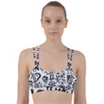 Scene Kid Sketches Line Them Up Sports Bra