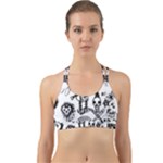 Scene Kid Sketches Back Web Sports Bra